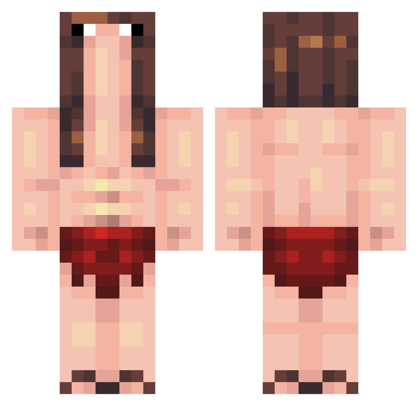 oliver_clove Minecraft skin, front and back view