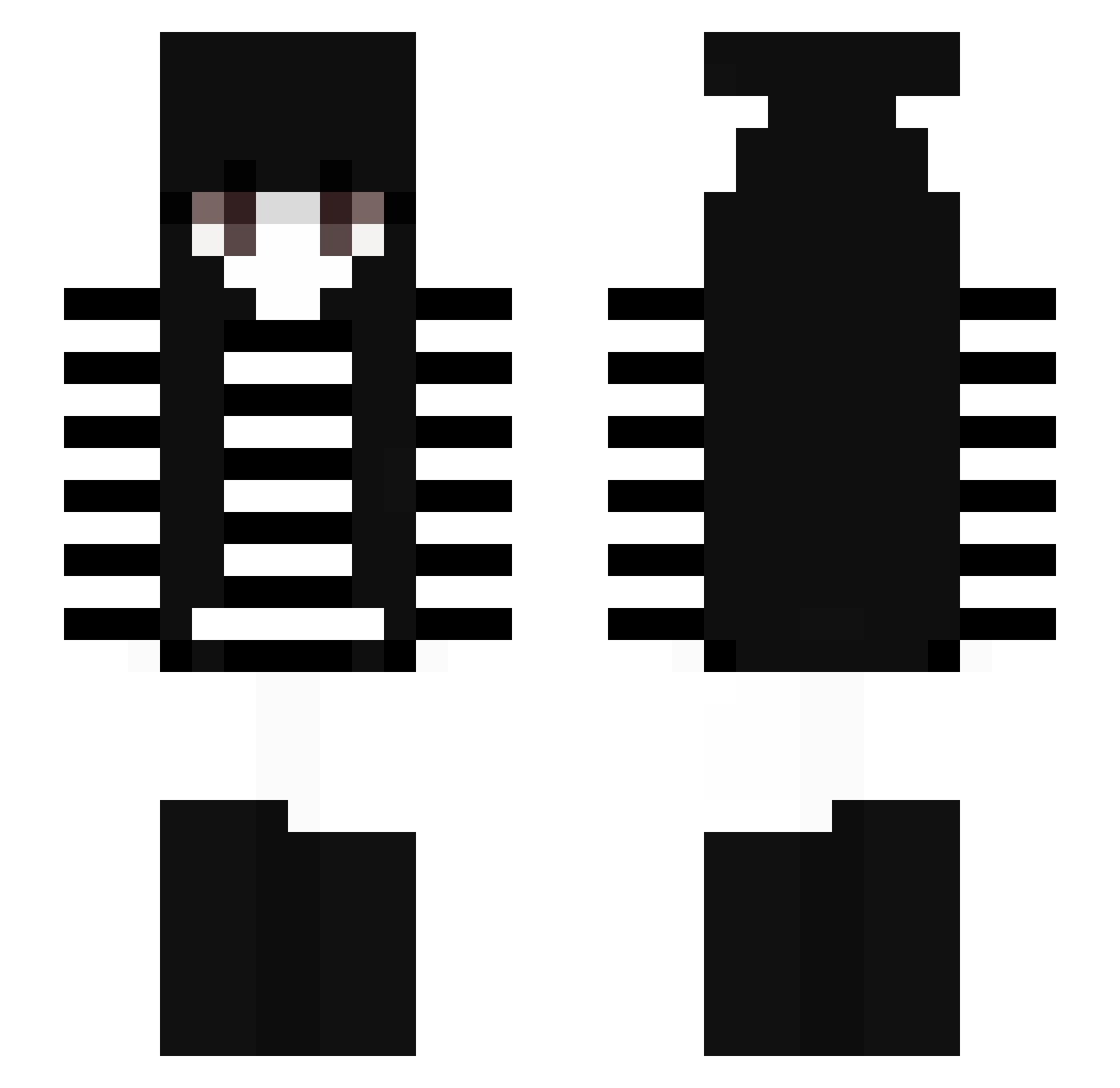 rokayyyyyyyyyyyy Minecraft skin, front and back view