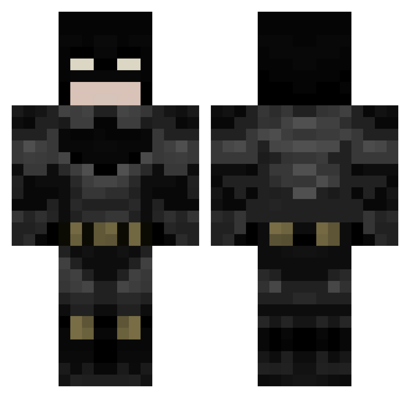 Stregios Minecraft skin, front and back view