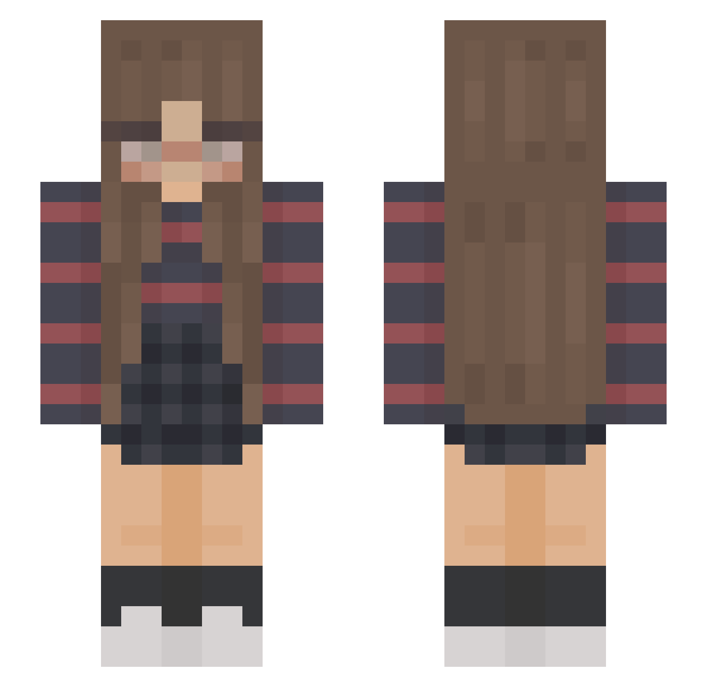 sophiaa08 Minecraft skin, front and back view