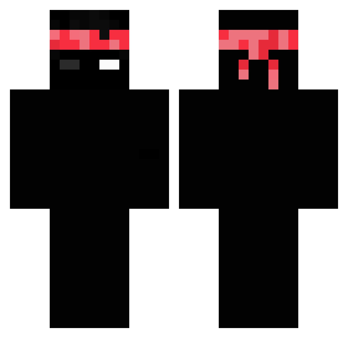 the_mafia_king Minecraft skin, front and back view