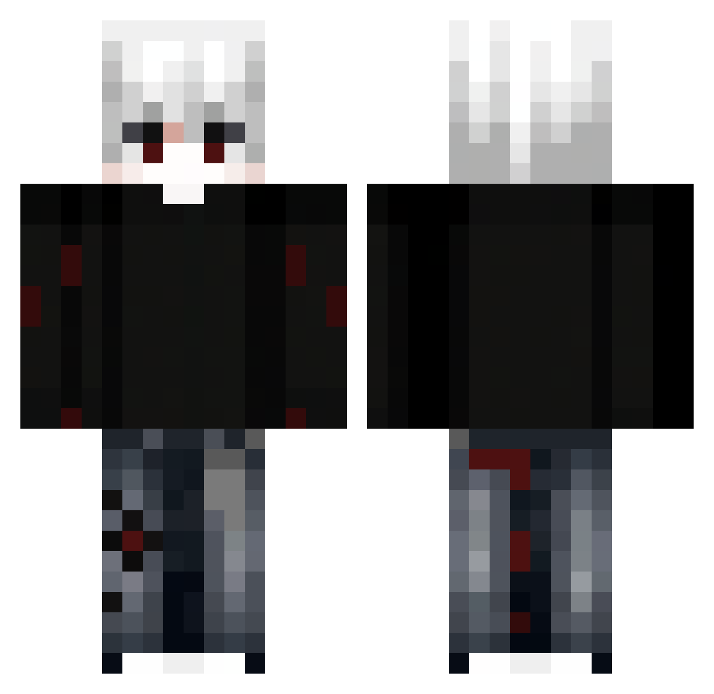 Sev_213 Minecraft skin, front and back view