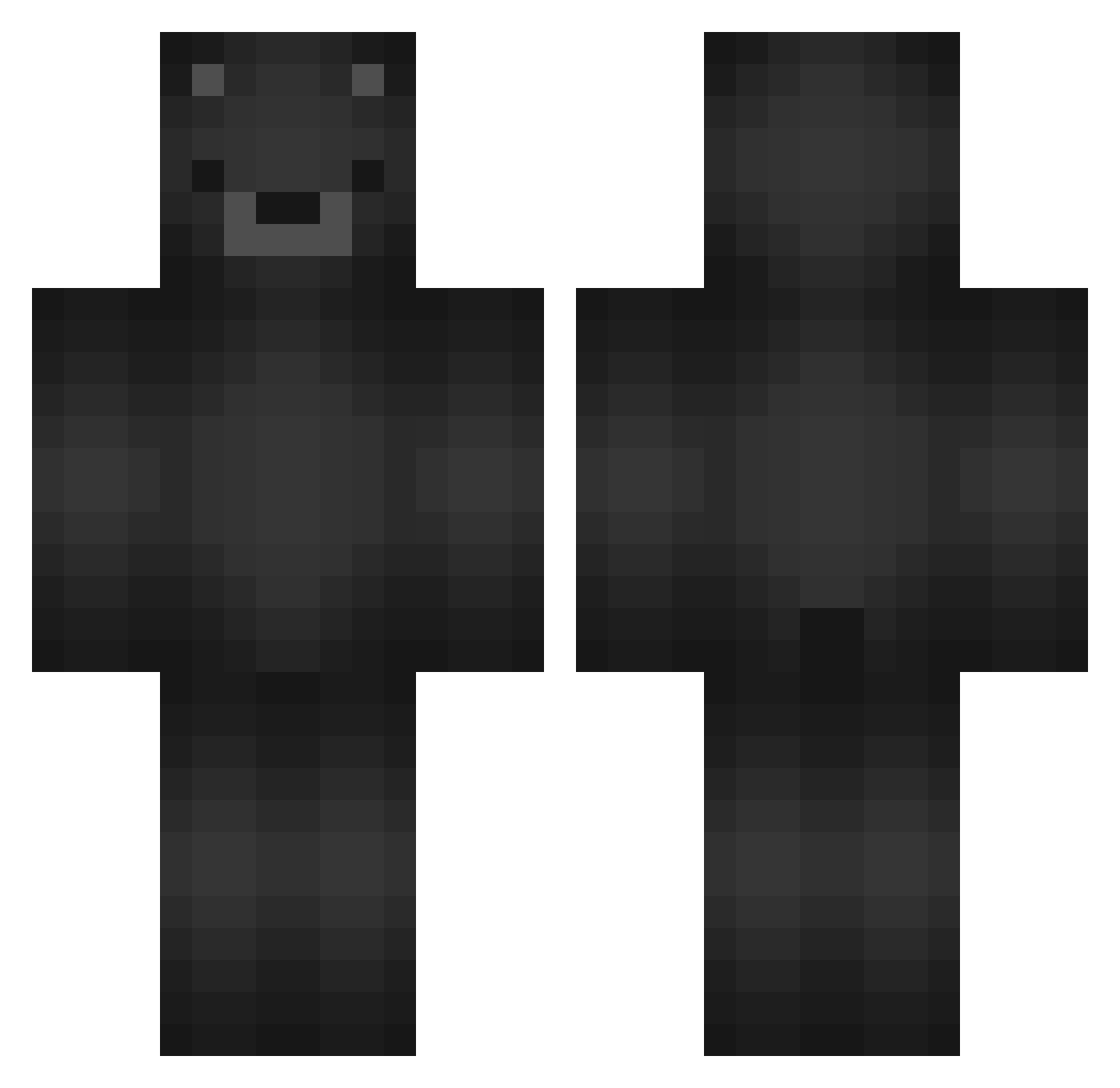 craizin Minecraft skin, front and back view