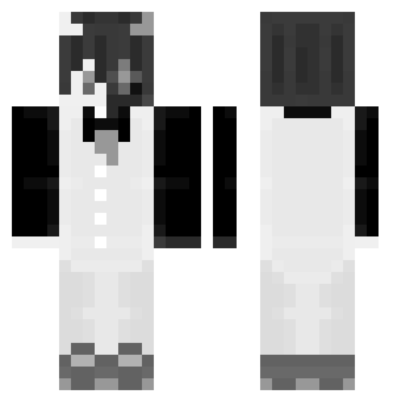 seba_001 Minecraft skin, front and back view