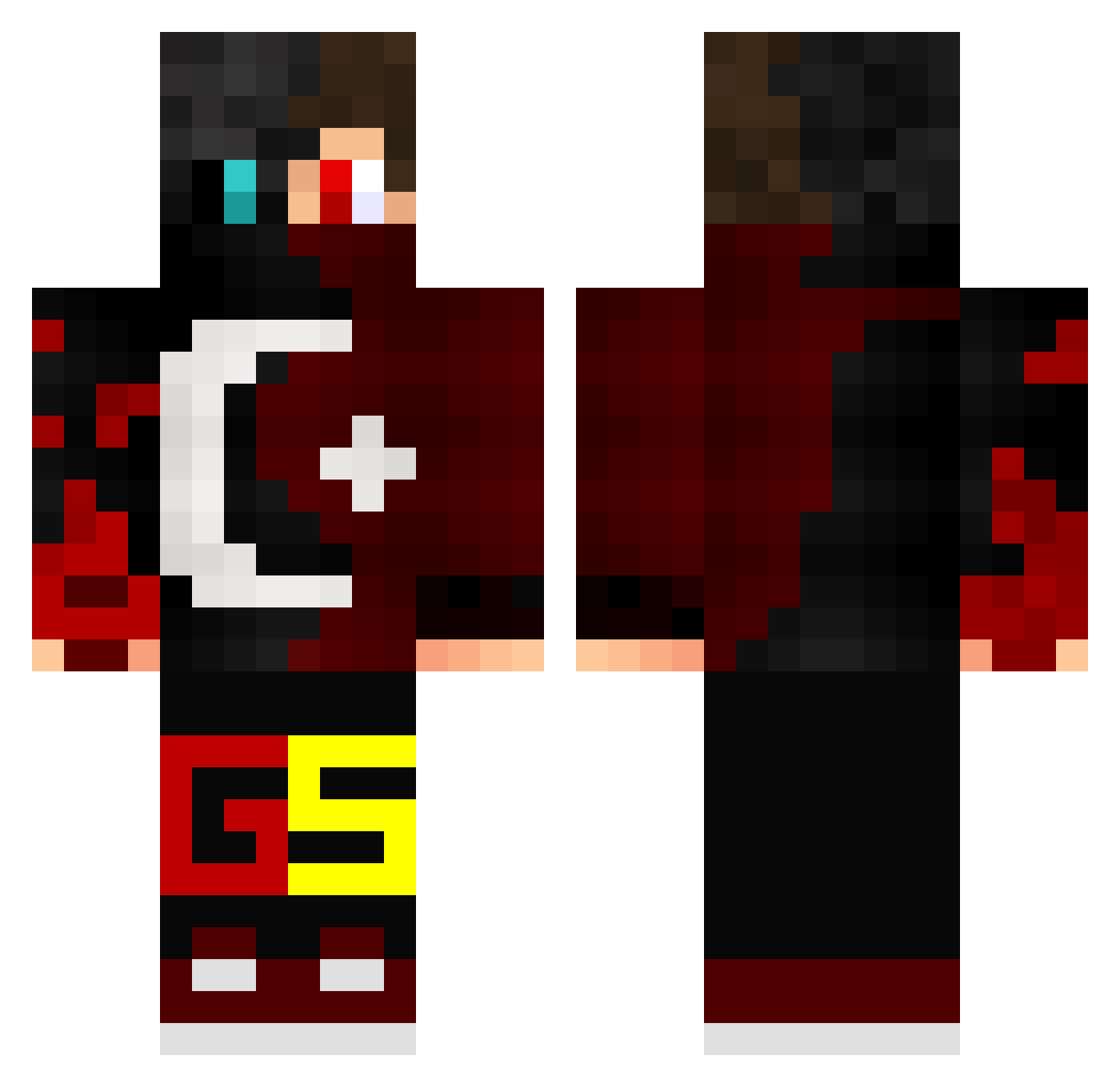 ArdaSlv54 Minecraft skin, front and back view