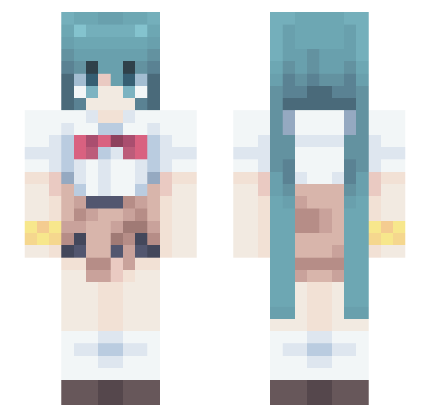 zooz9012 Minecraft skin, front and back view