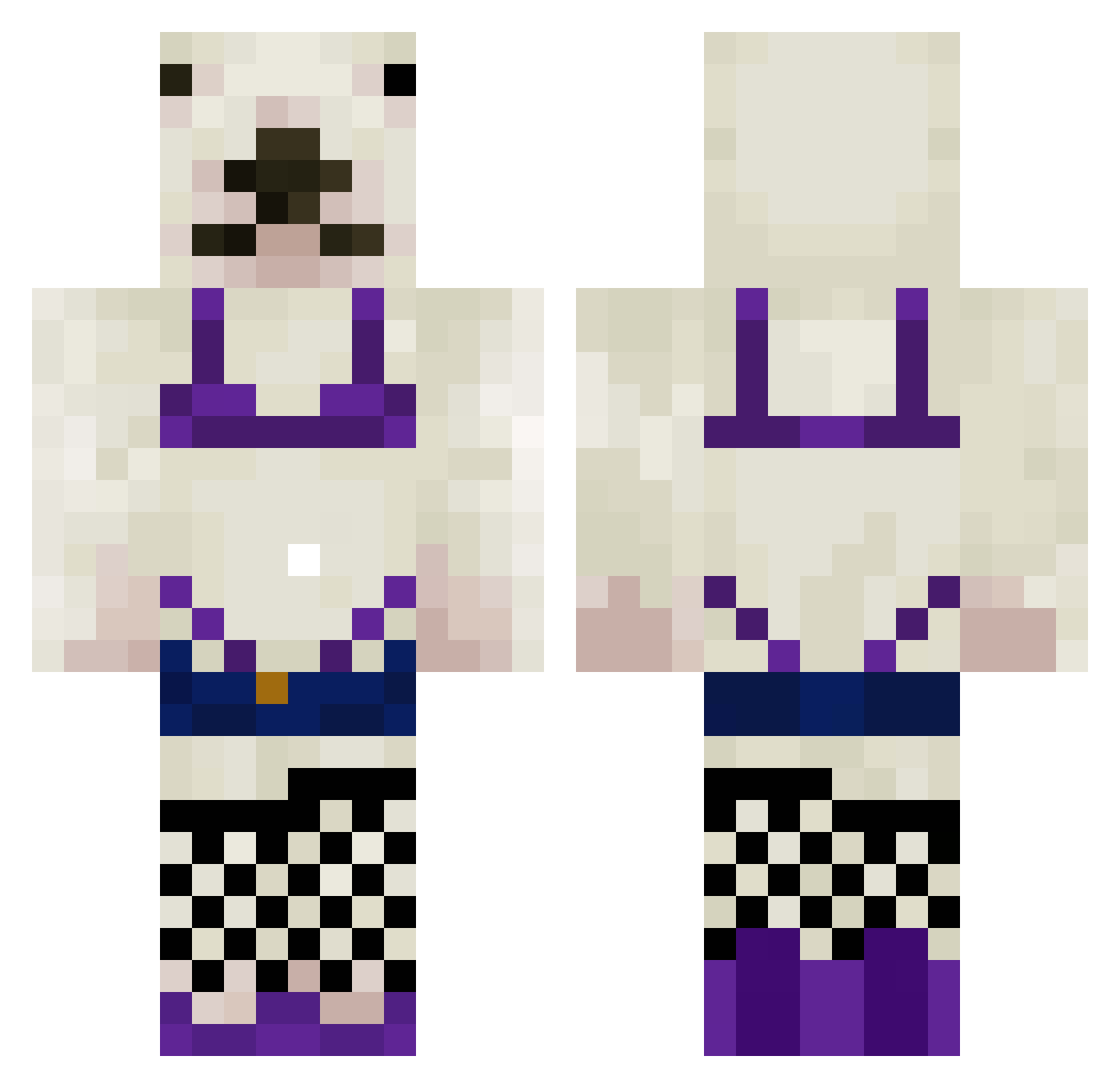 sizzle23 Minecraft skin, front and back view