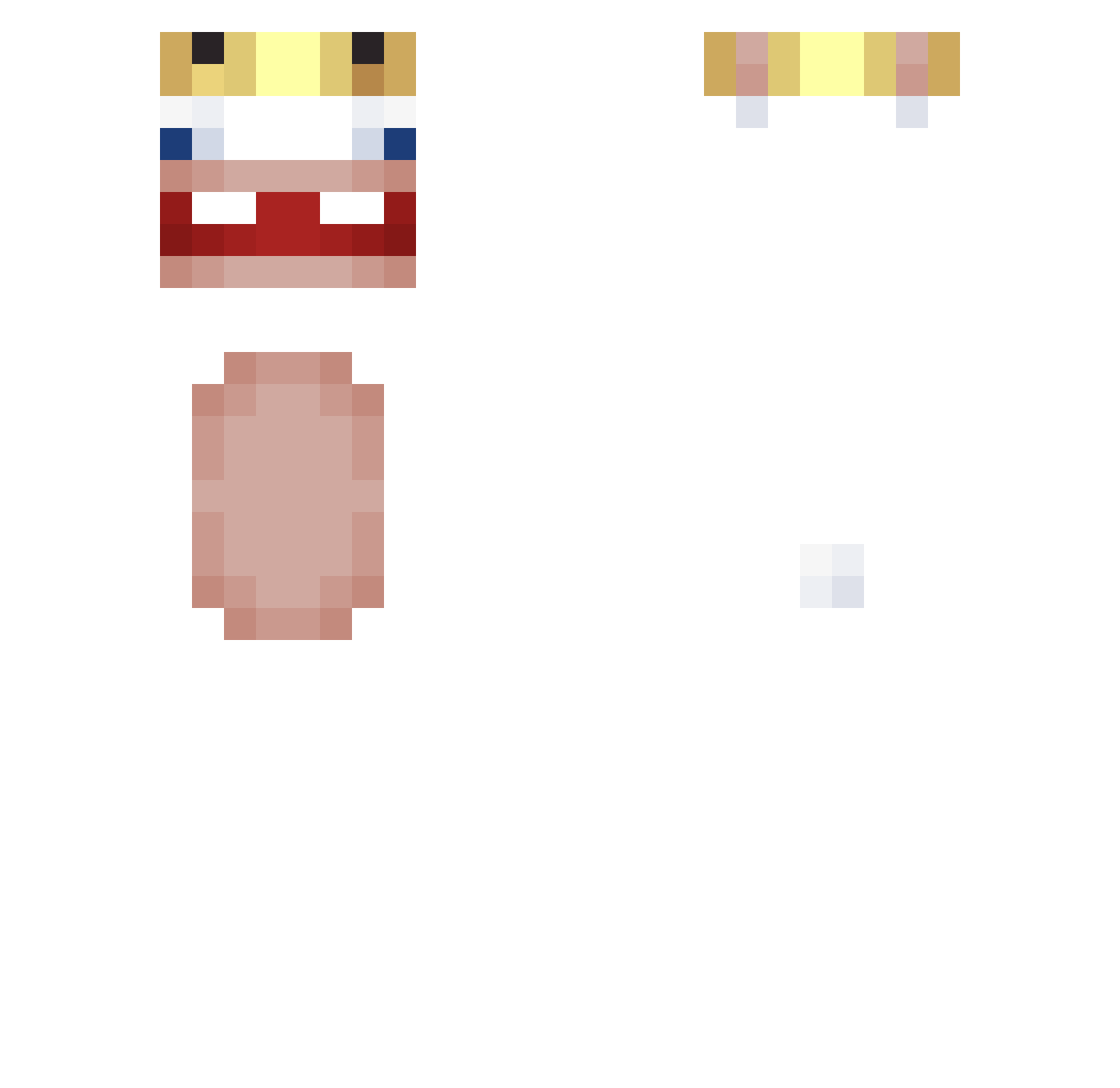 Styi Minecraft skin, front and back view