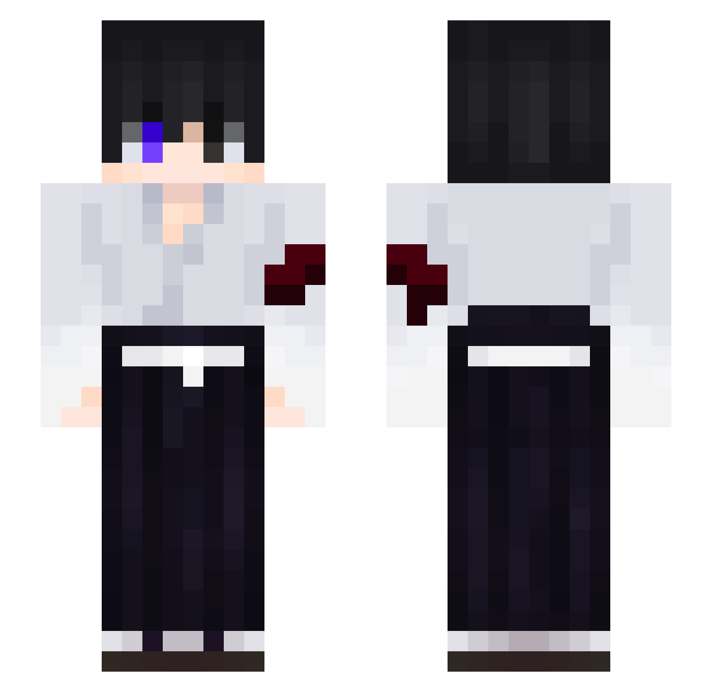 Kentucky11 Minecraft skin, front and back view