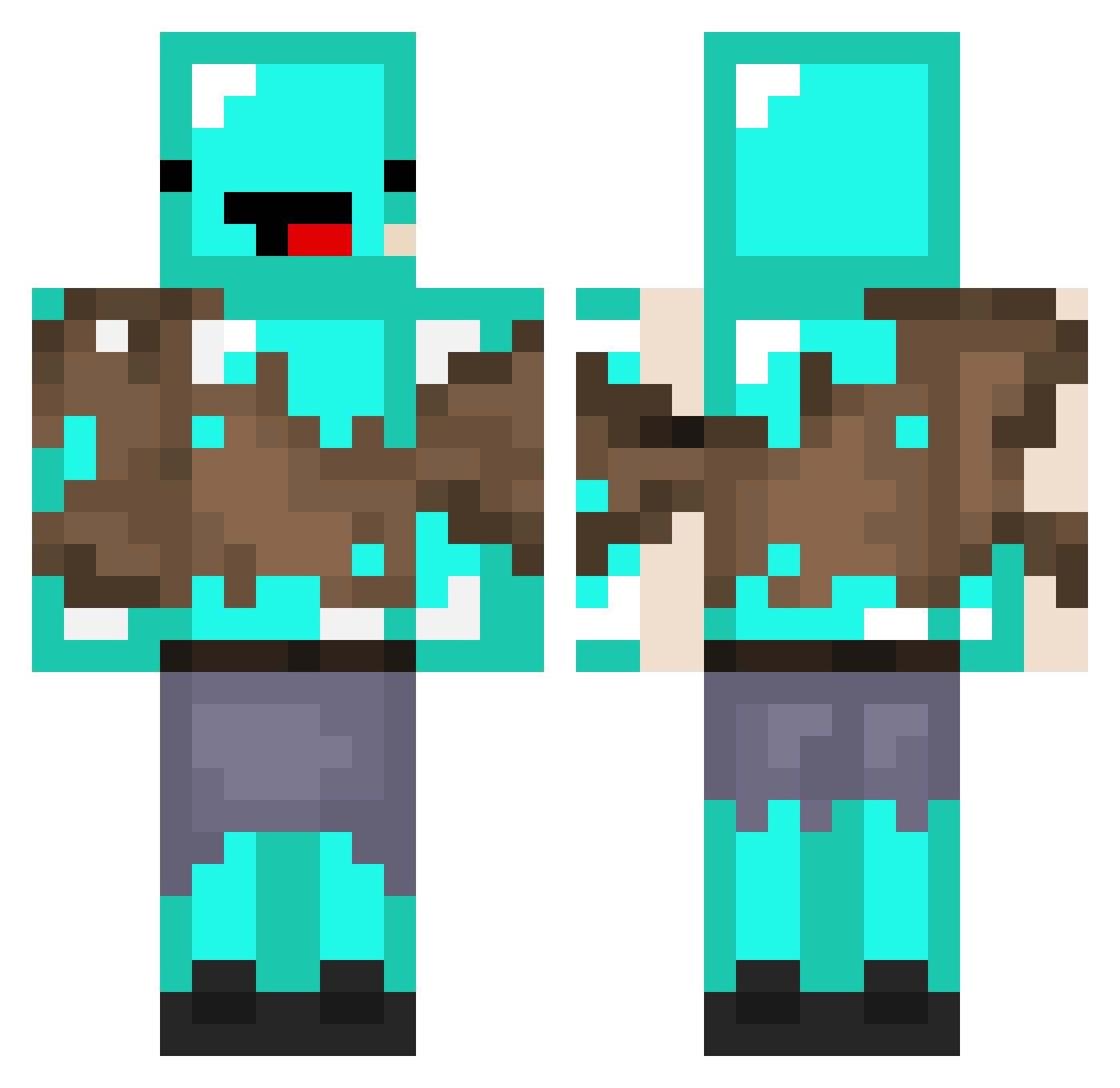 skeponmc Minecraft skin, front and back view