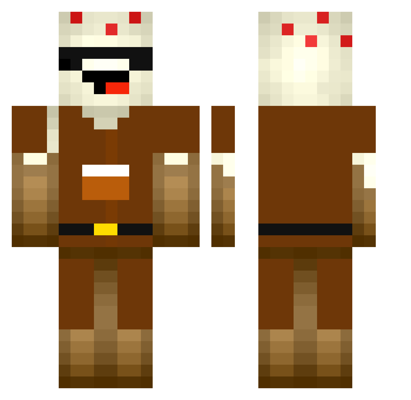 Mr_Deepik Minecraft skin, front and back view