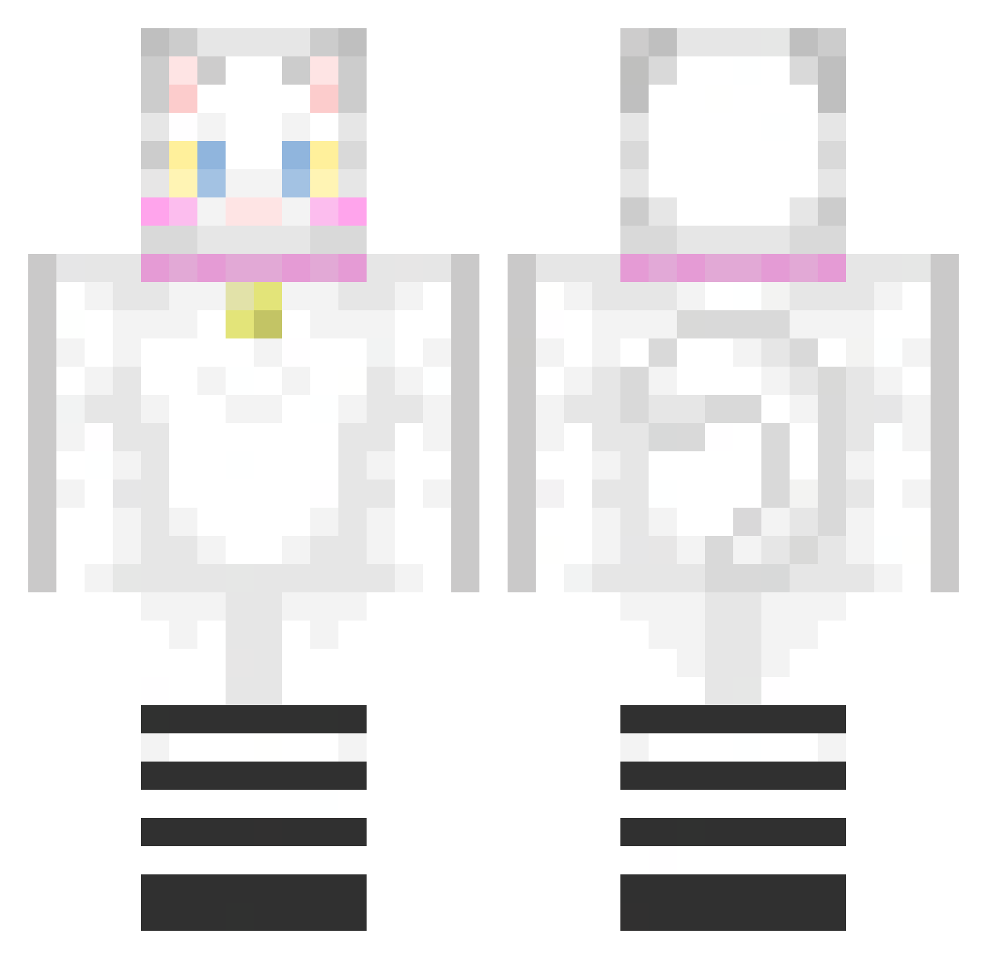 mlem04 Minecraft skin, front and back view