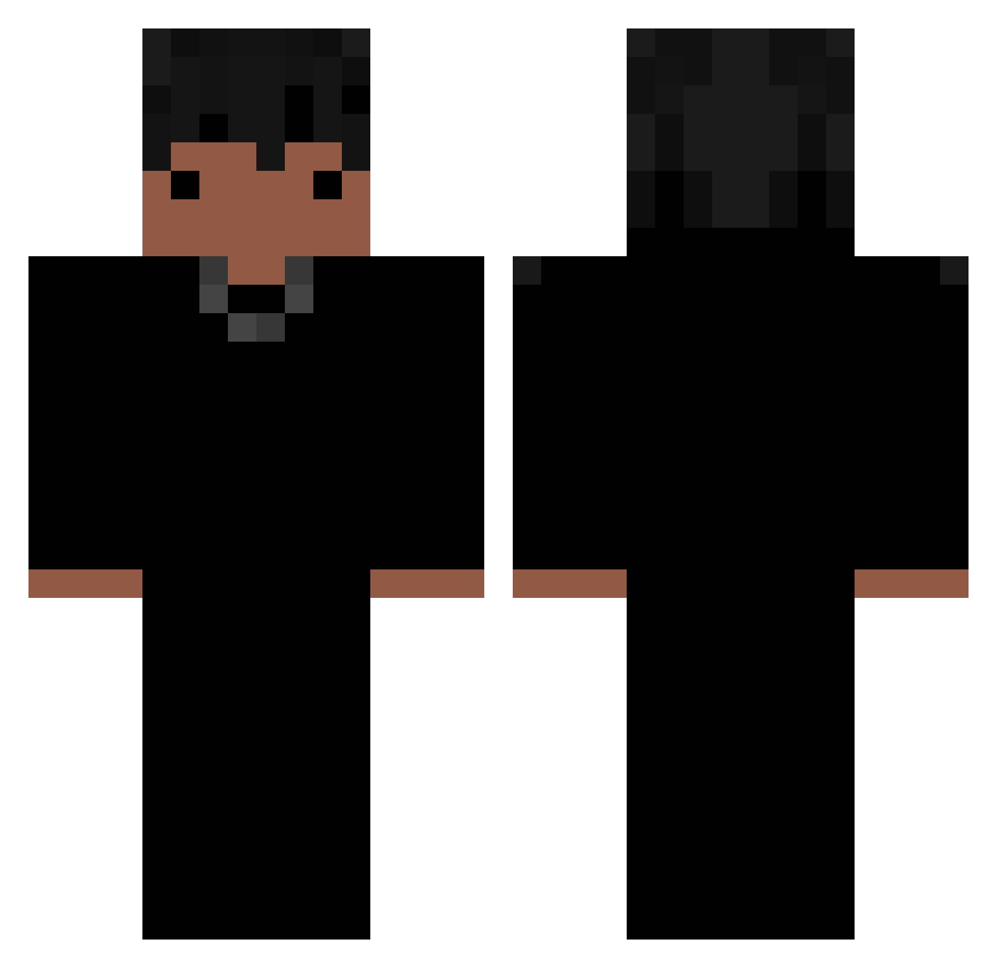 YoJordan Minecraft skin, front and back view