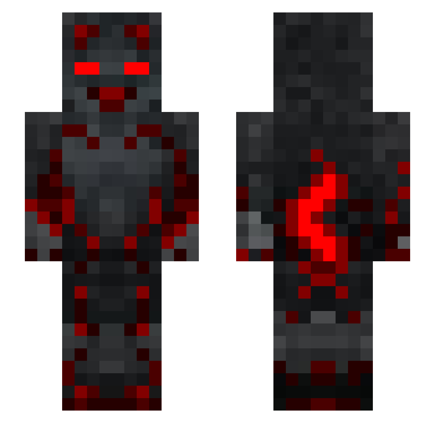 Ba3edMeni Minecraft skin, front and back view