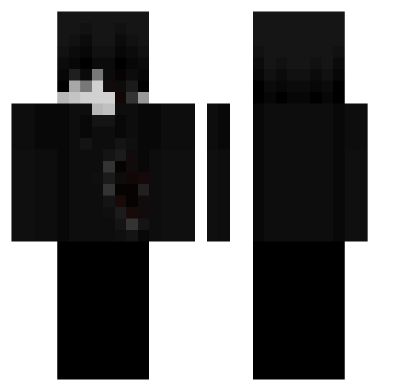 XEros_YTX Minecraft skin, front and back view