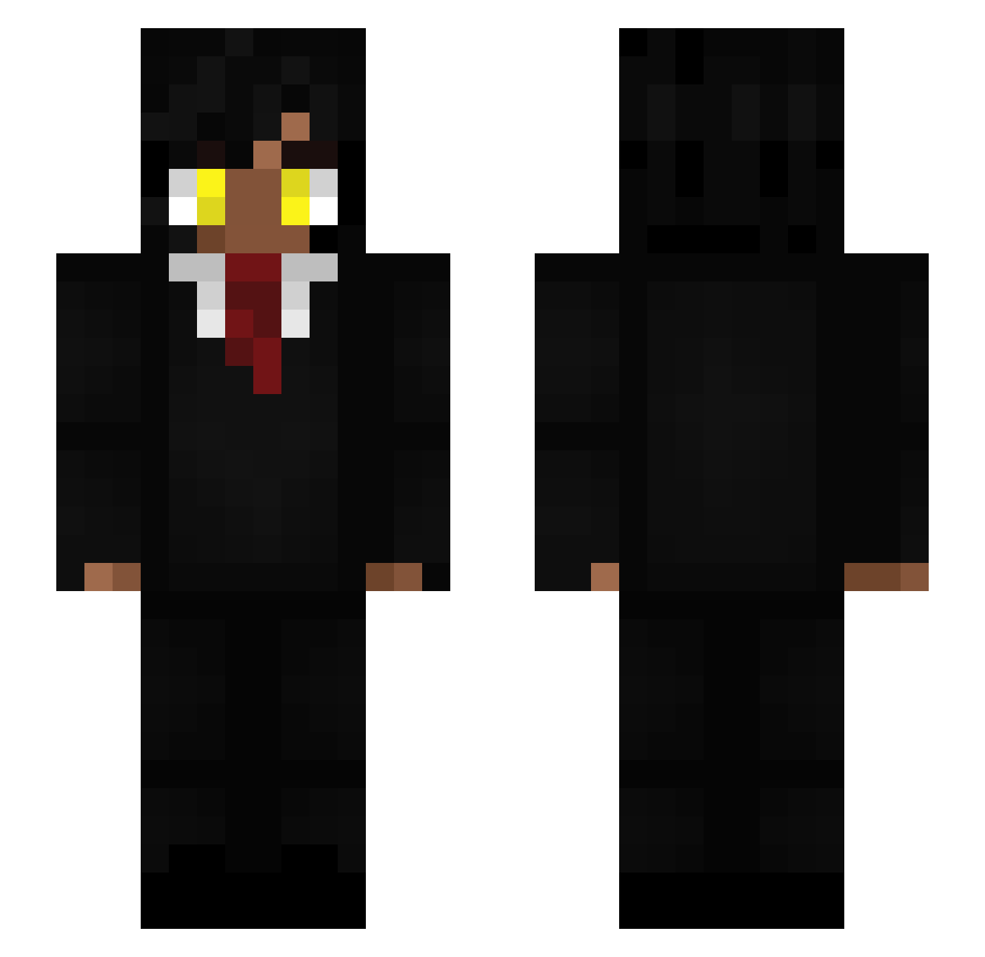 TheFallen28P Minecraft skin, front and back view
