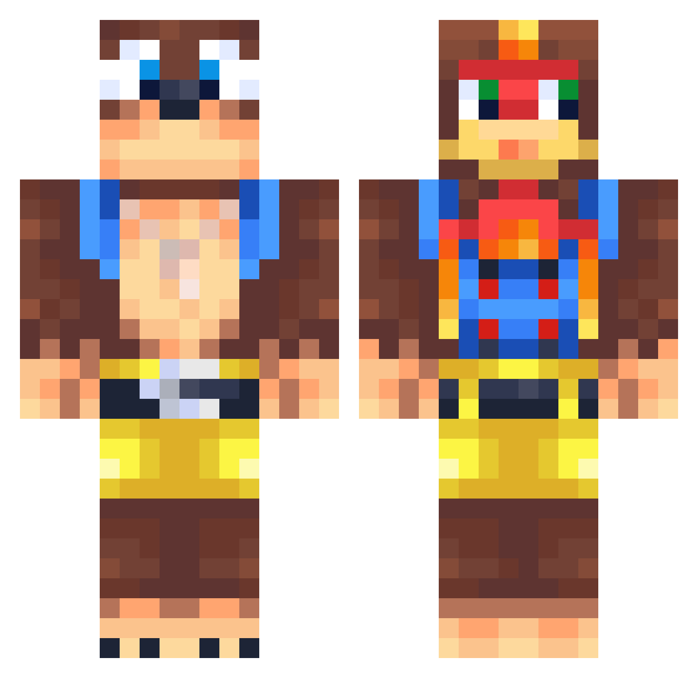stile316 Minecraft skin, front and back view