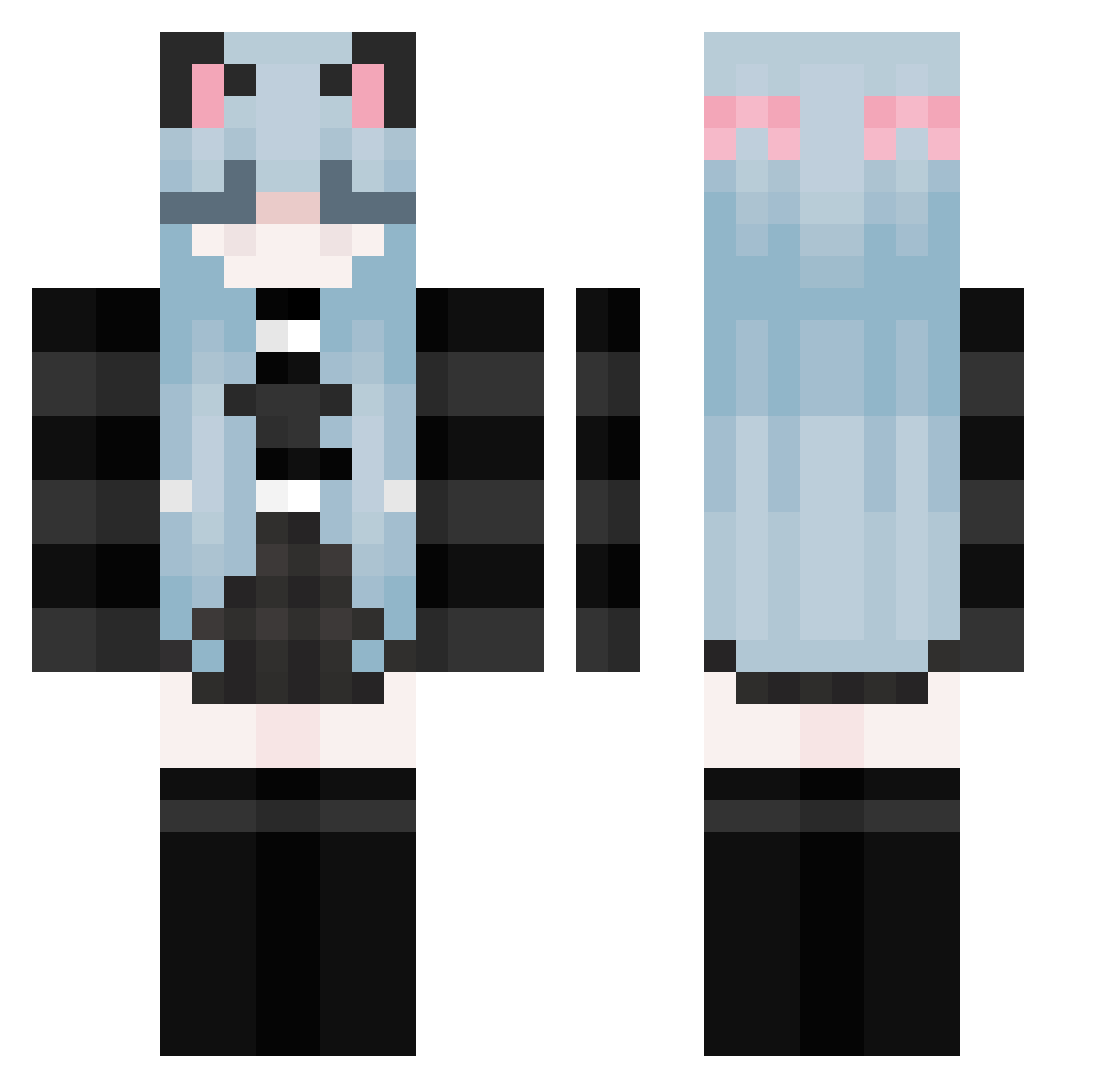 roooz3120 Minecraft skin, front and back view