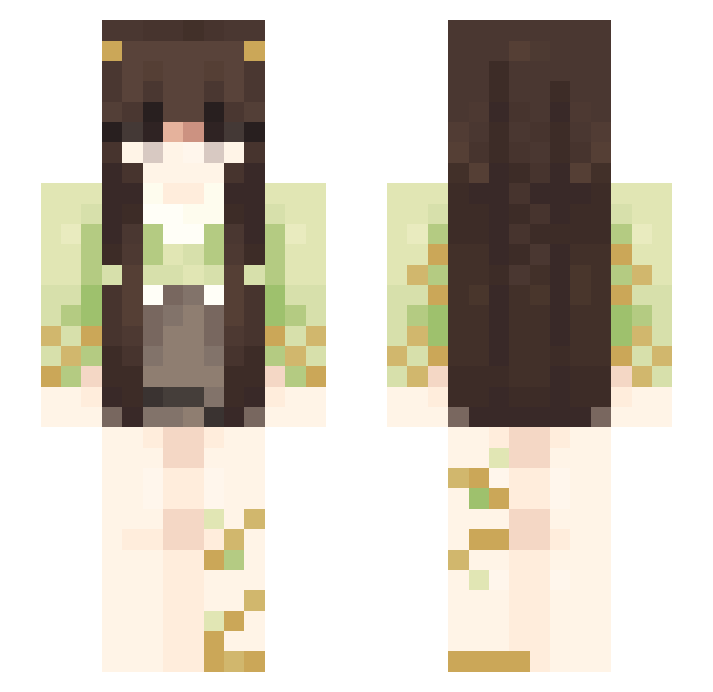 The_Names_Solo Minecraft skin, front and back view