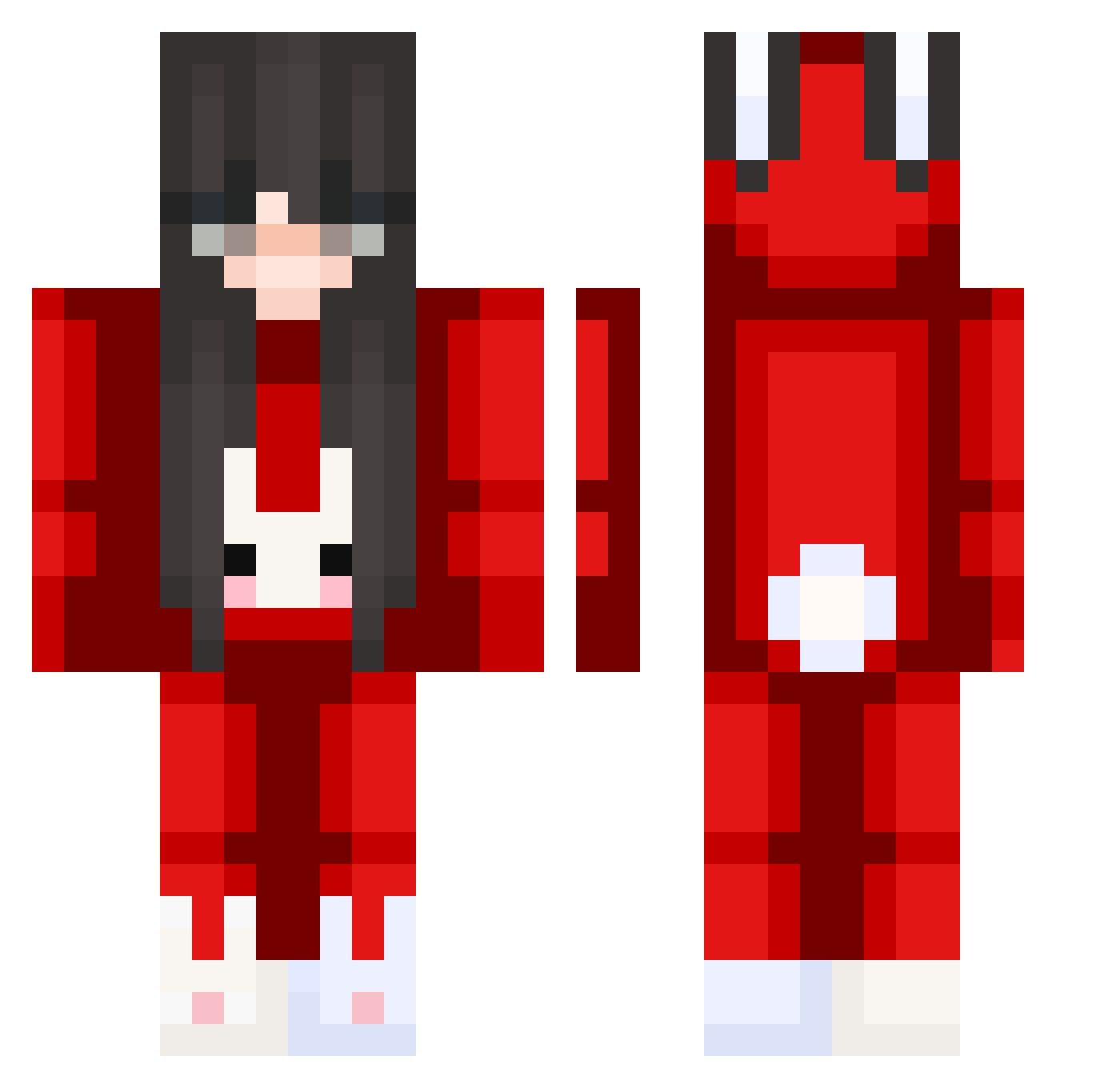 dr_MEWNII Minecraft skin, front and back view