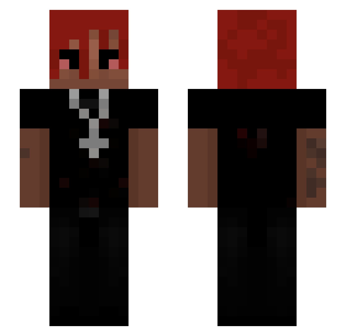 PlayboiCarti97 Minecraft skin, front and back view