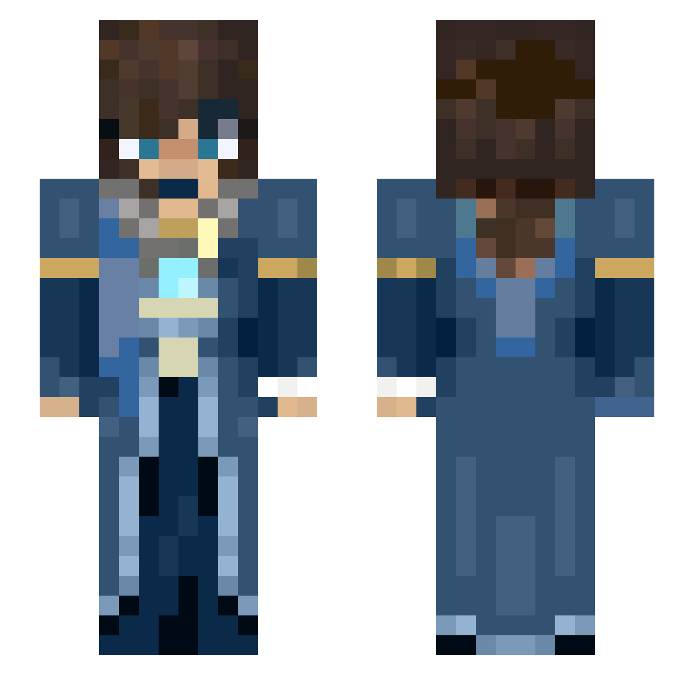 raeee262 Minecraft skin, front and back view