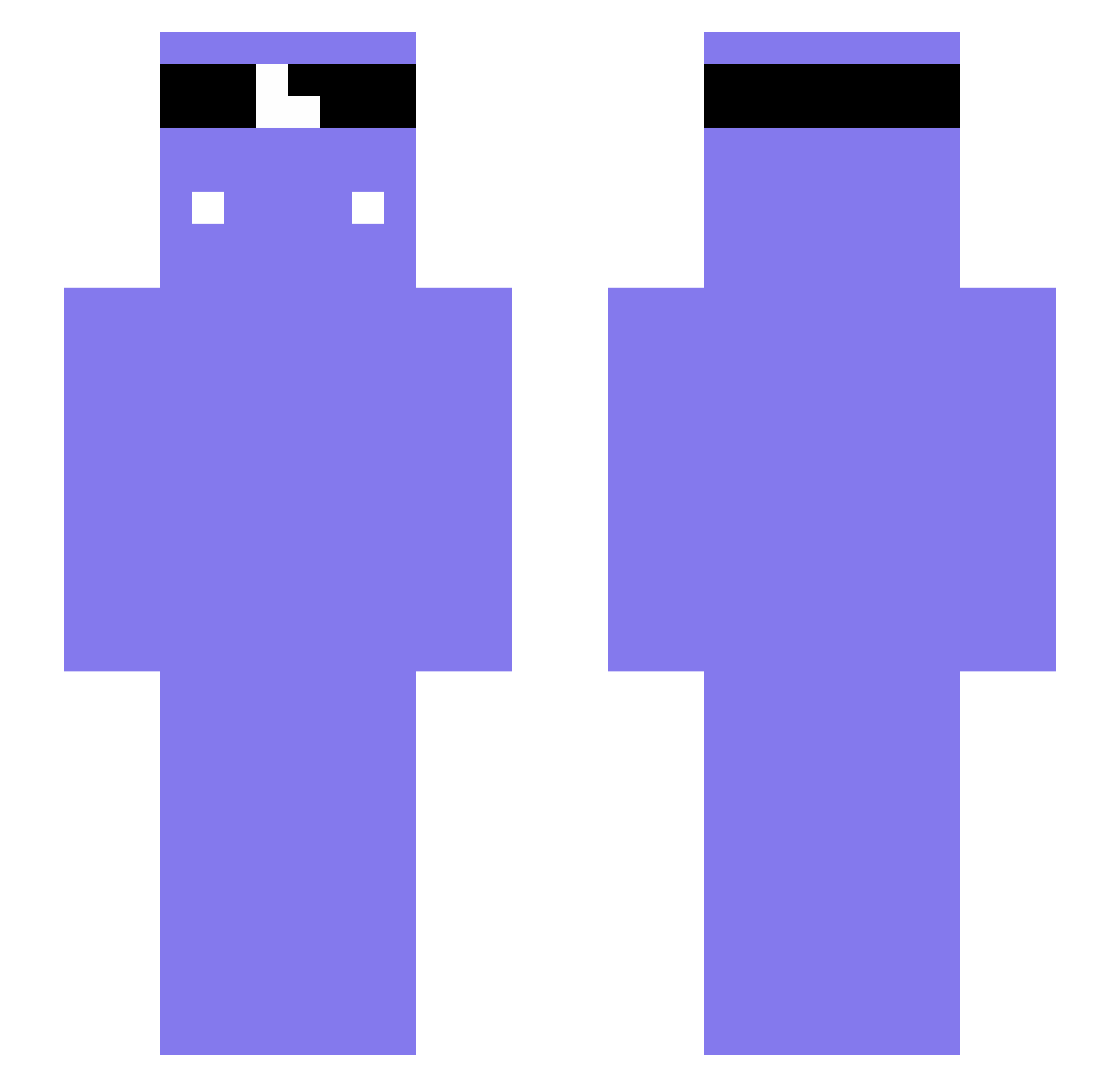 ScaryStormXD Minecraft skin, front and back view