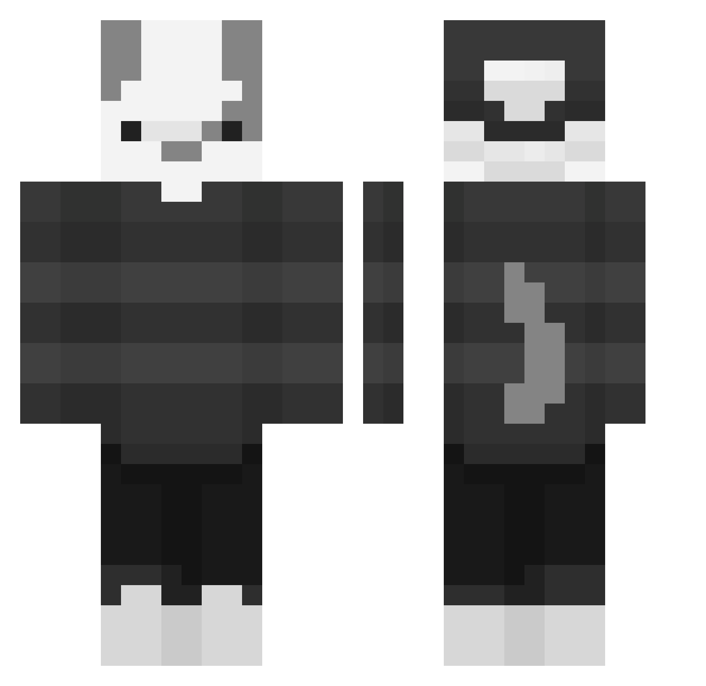 ttas_ Minecraft skin, front and back view