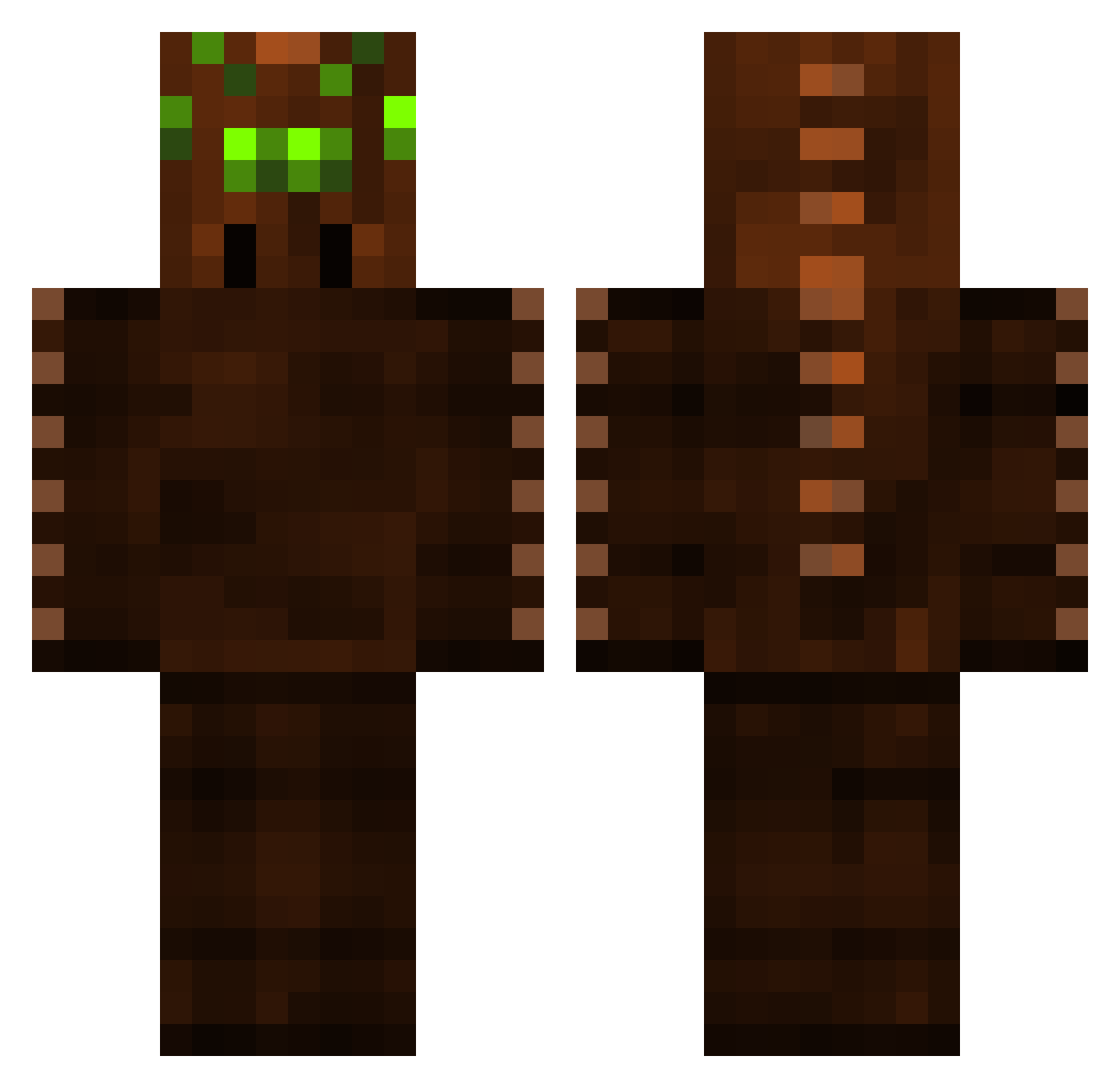 ChaseWolfenburg Minecraft skin, front and back view