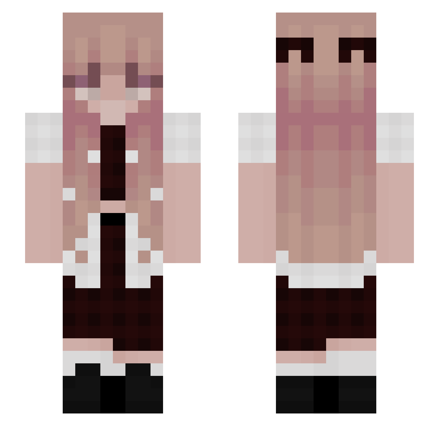 Remonds Minecraft skin, front and back view