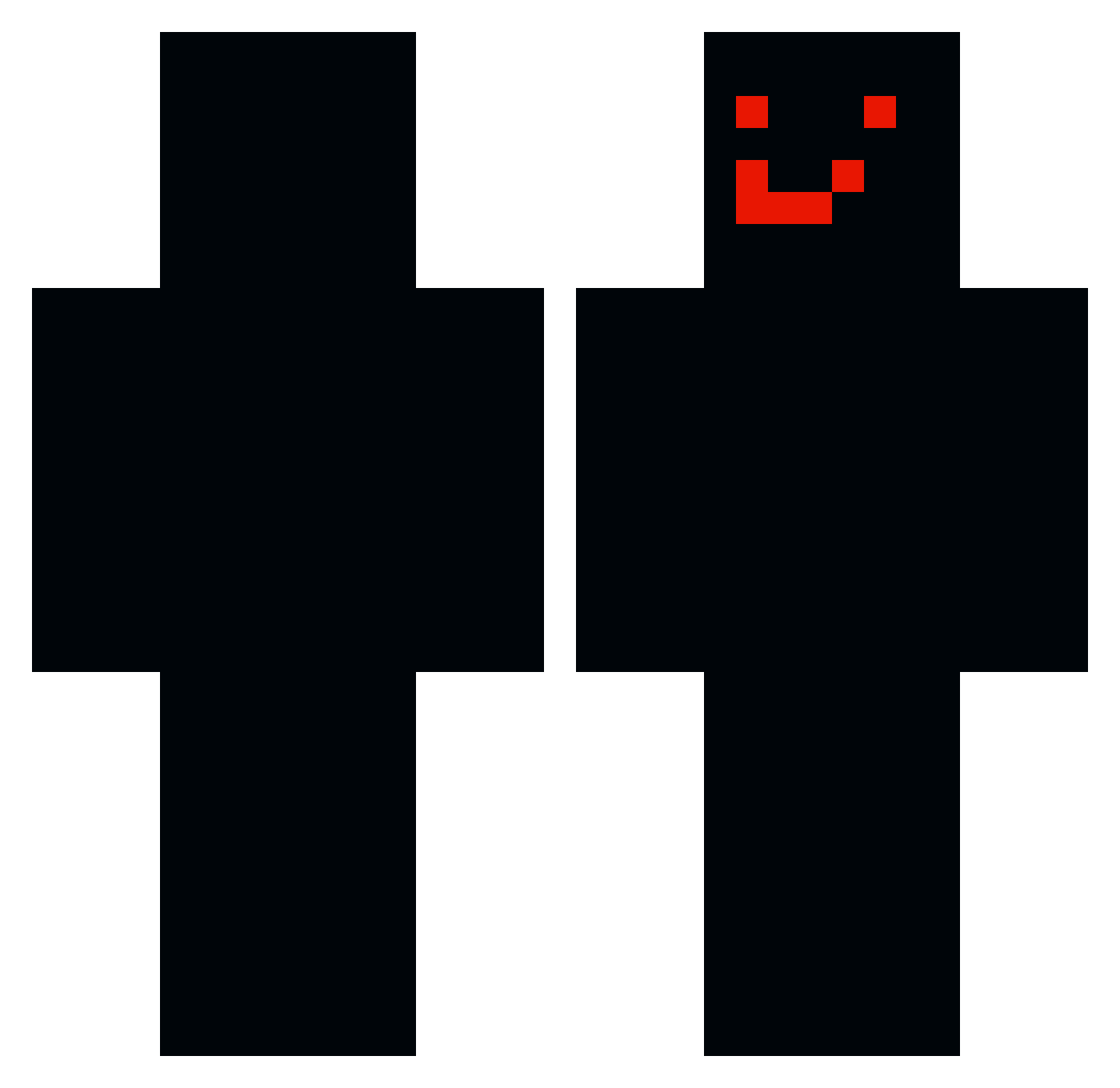 TyreseBokola Minecraft skin, front and back view