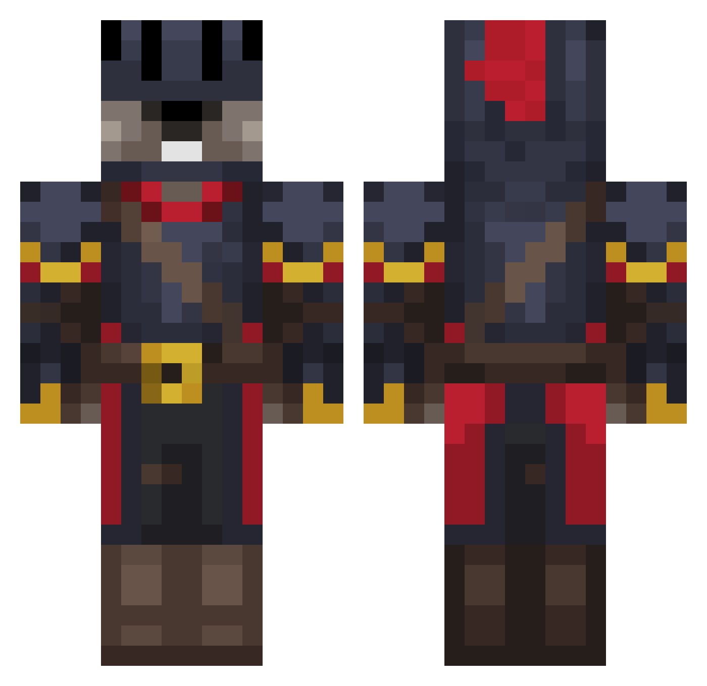Tortellini_Jesus Minecraft skin, front and back view