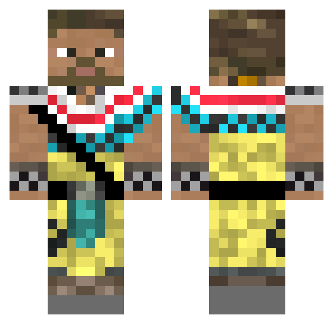Dr_DON_ Minecraft skin, front and back view