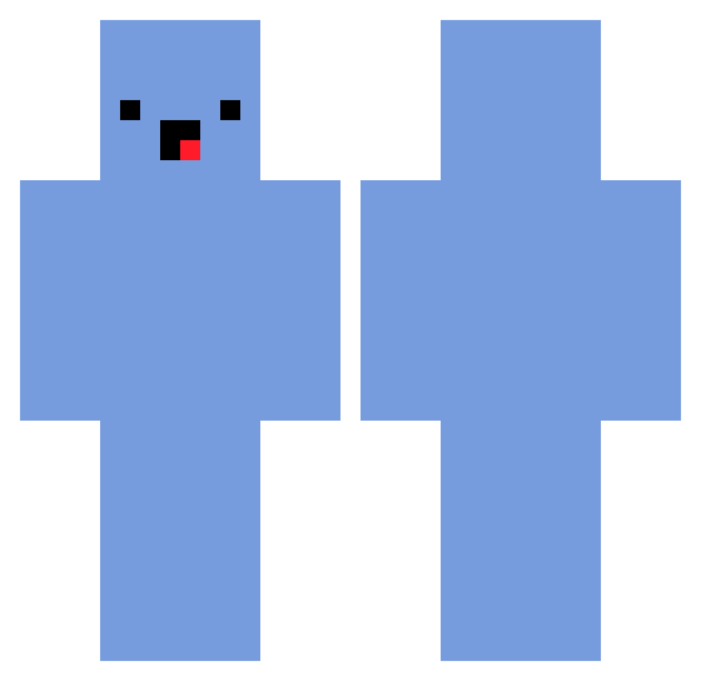 ssteven Minecraft skin, front and back view