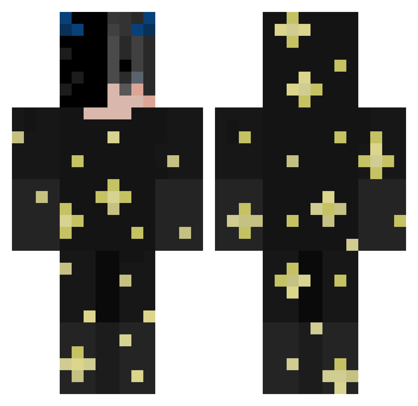 Bravo4Brock Minecraft skin, front and back view