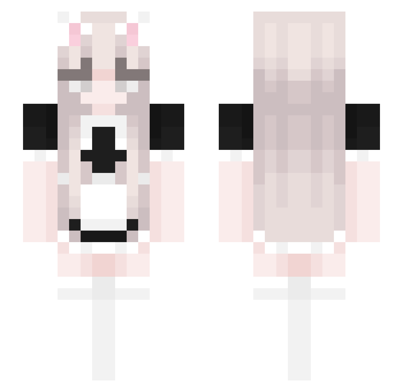 yamadaakemi Minecraft skin, front and back view