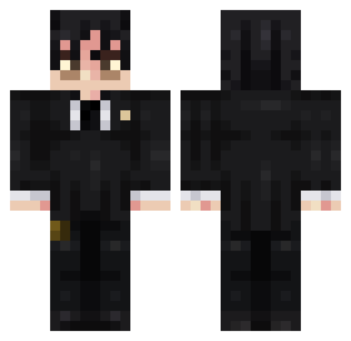 SupersonicJP7 Minecraft skin, front and back view