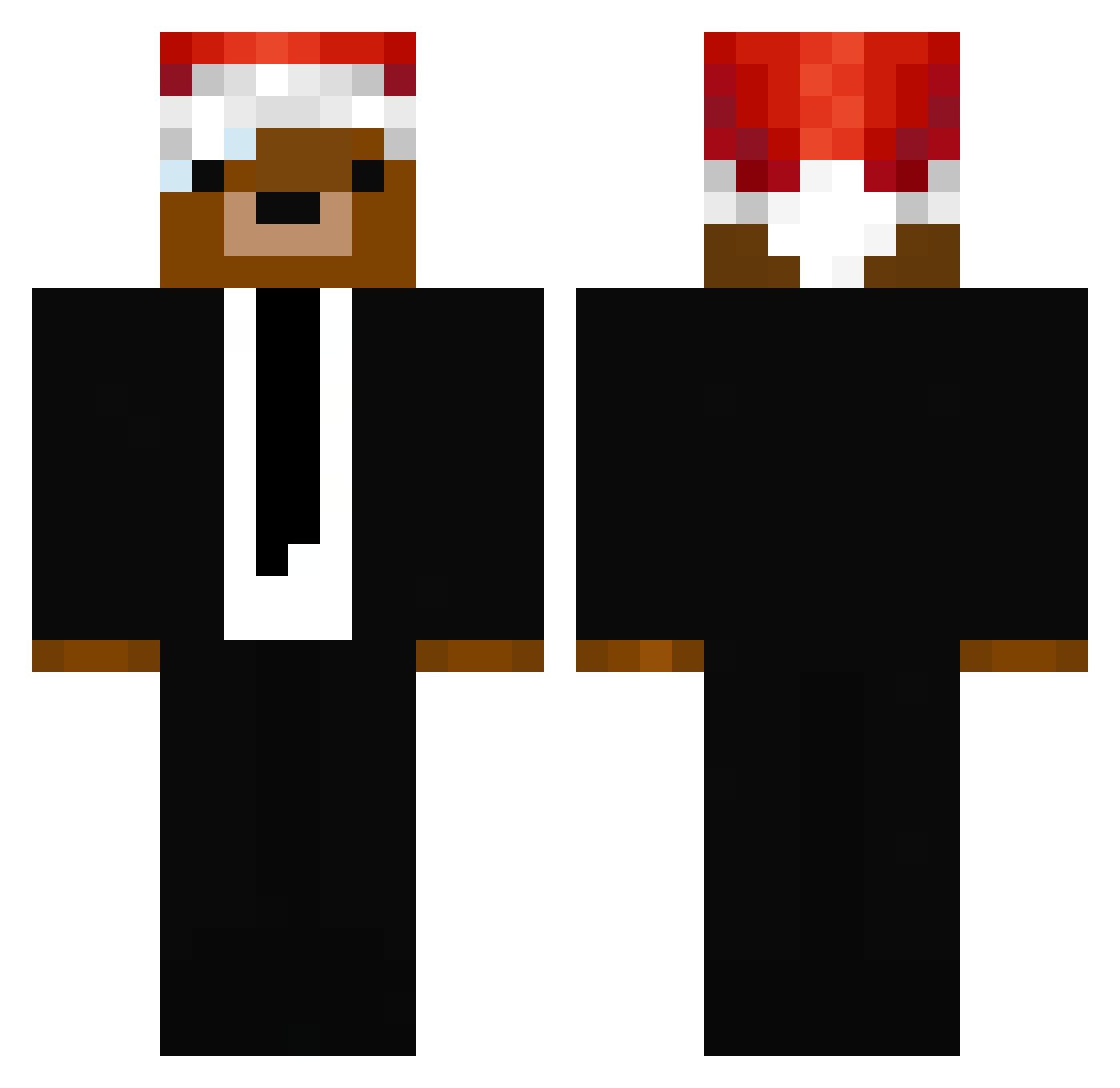 Randoboy576 Minecraft skin, front and back view