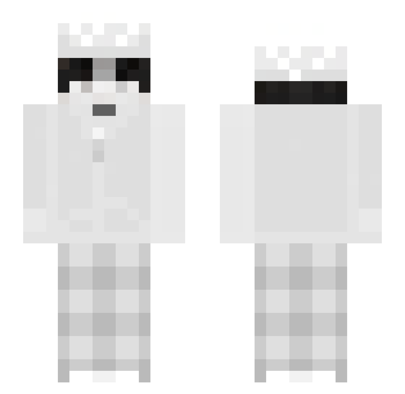 Skill_level Minecraft skin, front and back view