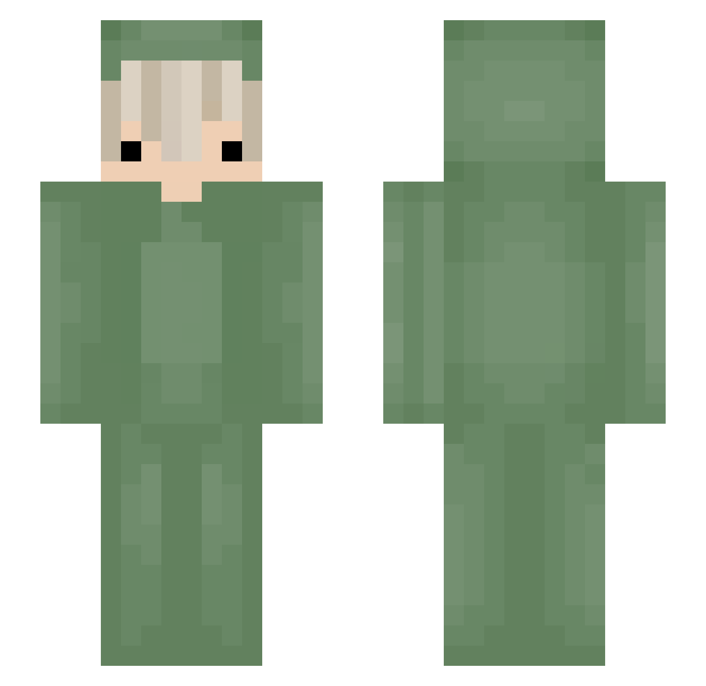 bjarnein Minecraft skin, front and back view