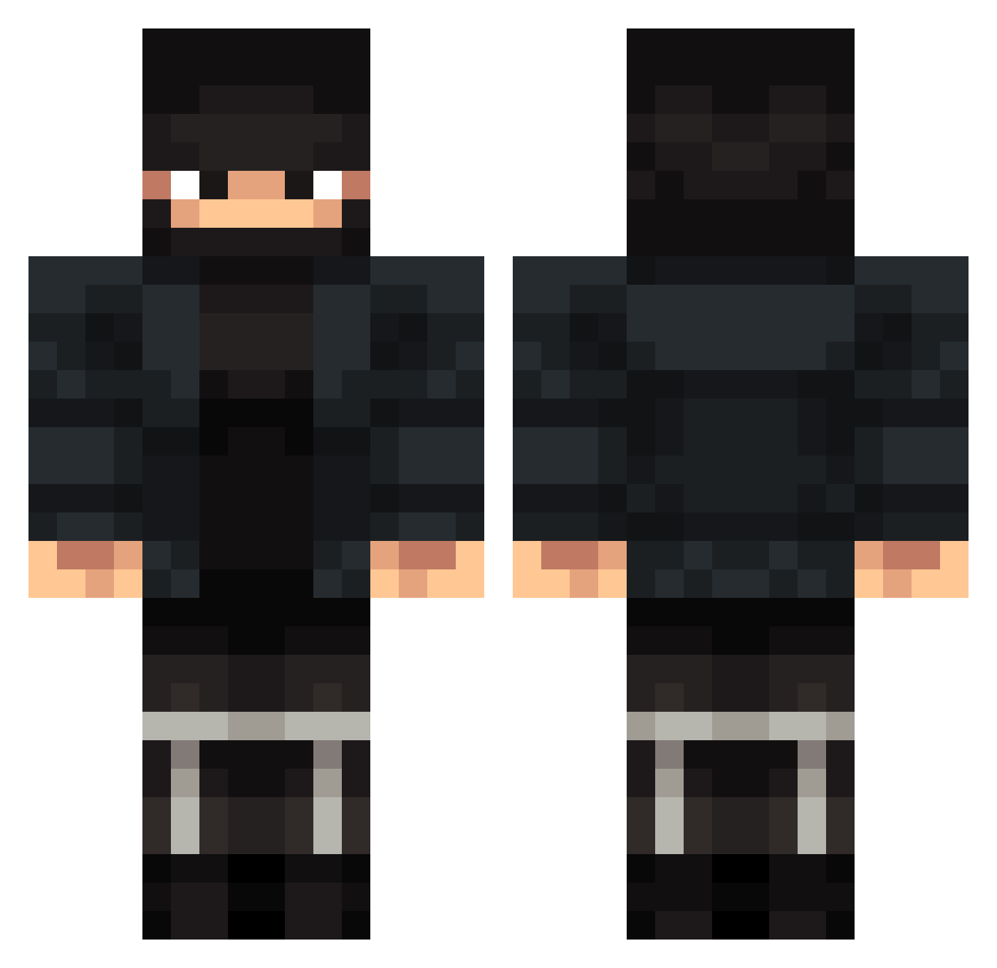 Klyarik Minecraft skin, front and back view