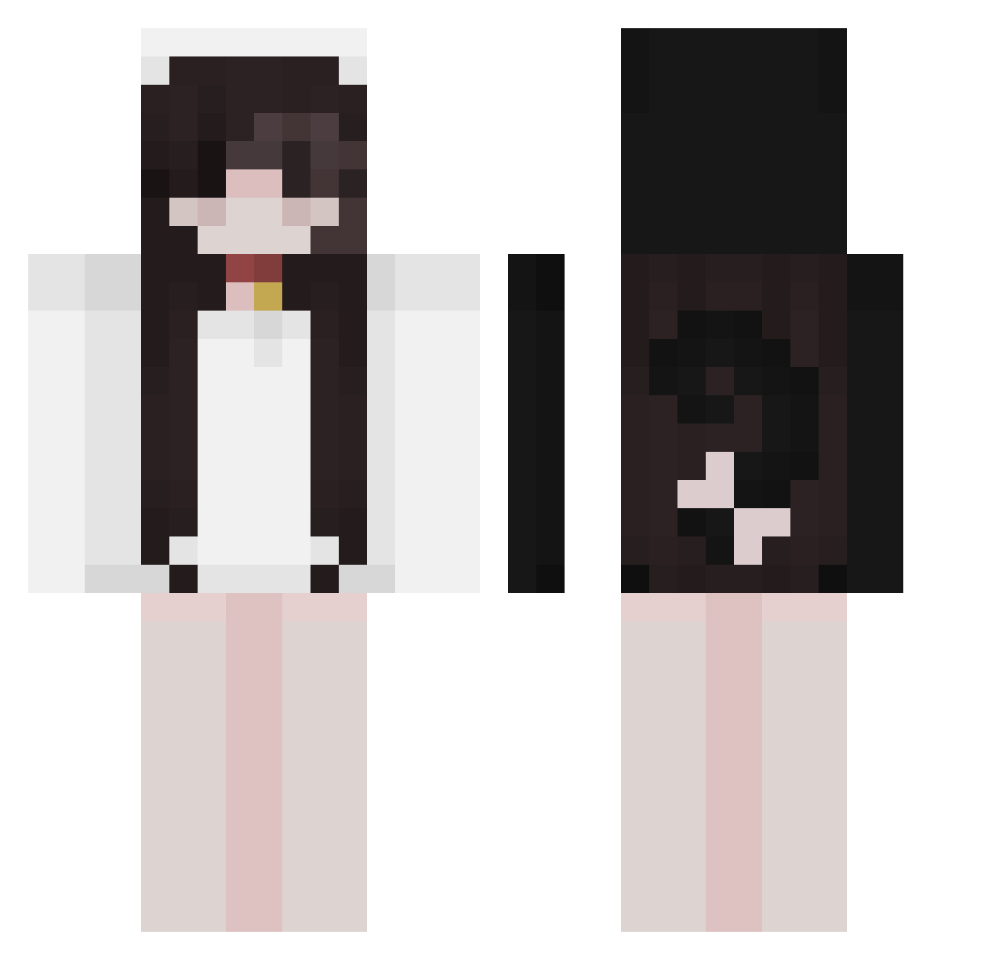 UsuarioDEcore3 Minecraft skin, front and back view