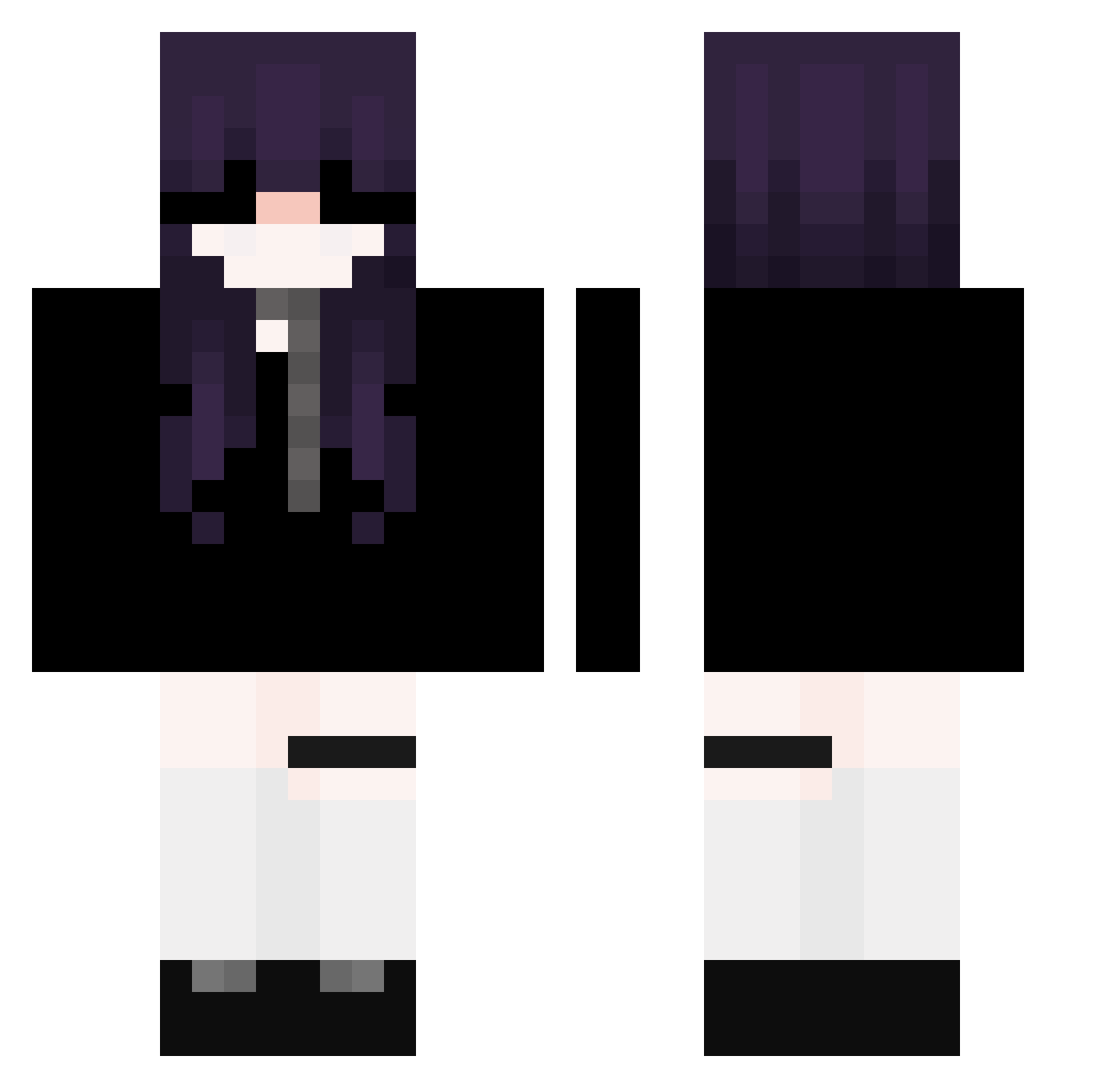 ZeXleRka Minecraft skin, front and back view