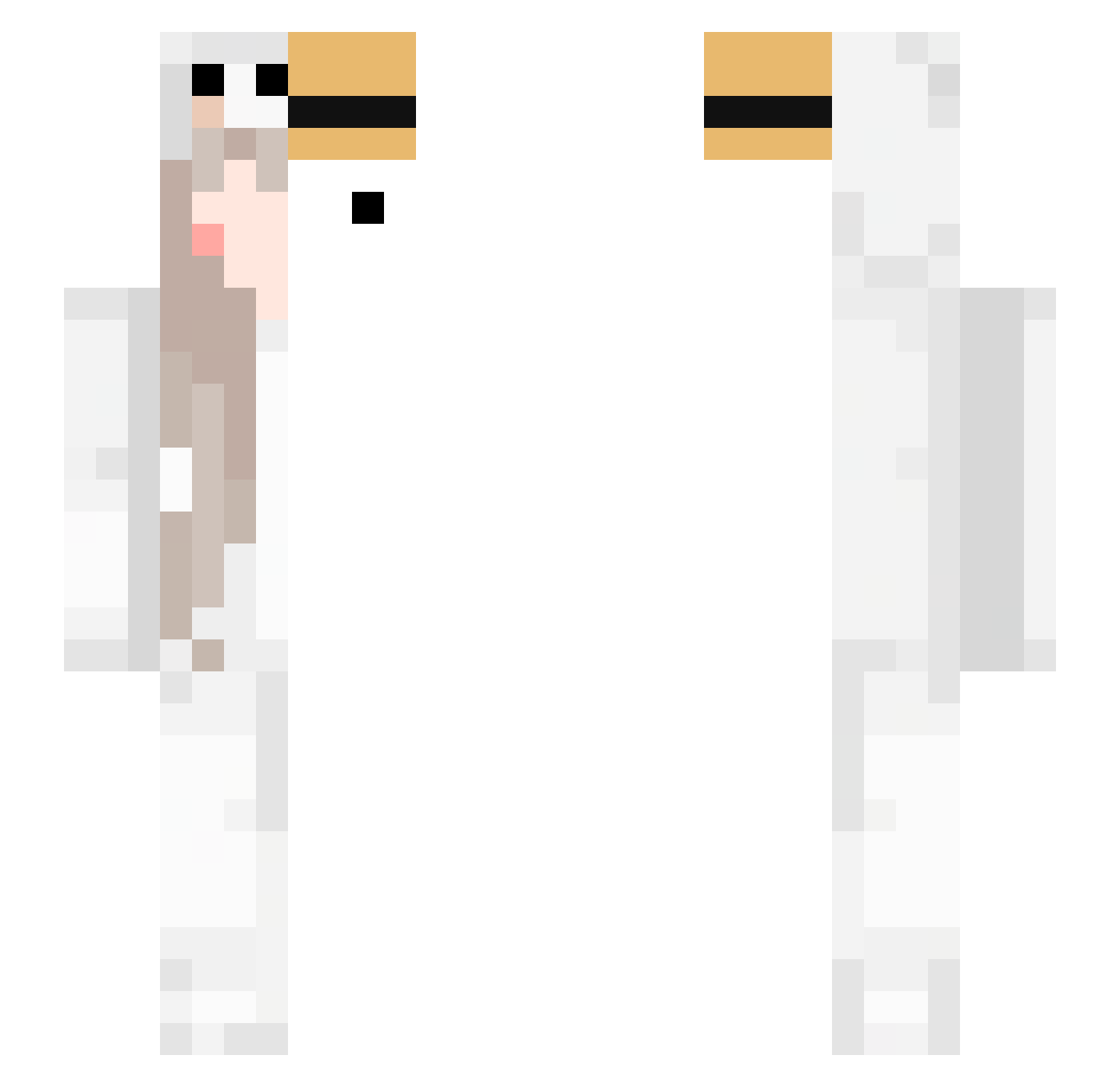 iMzmg Minecraft skin, front and back view