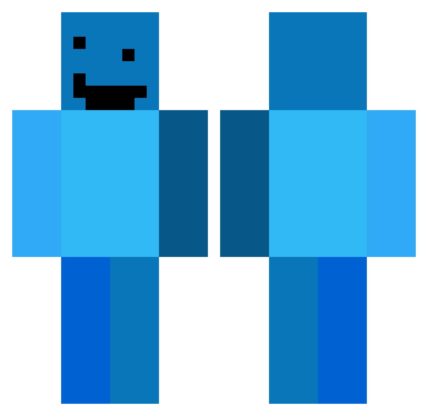 sp1erdal4j89 Minecraft skin, front and back view