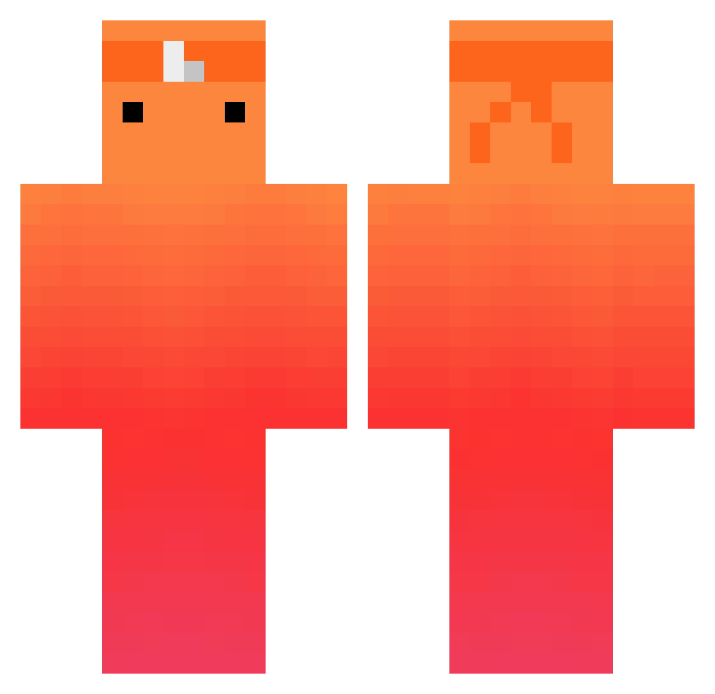TiarJunior Minecraft skin, front and back view