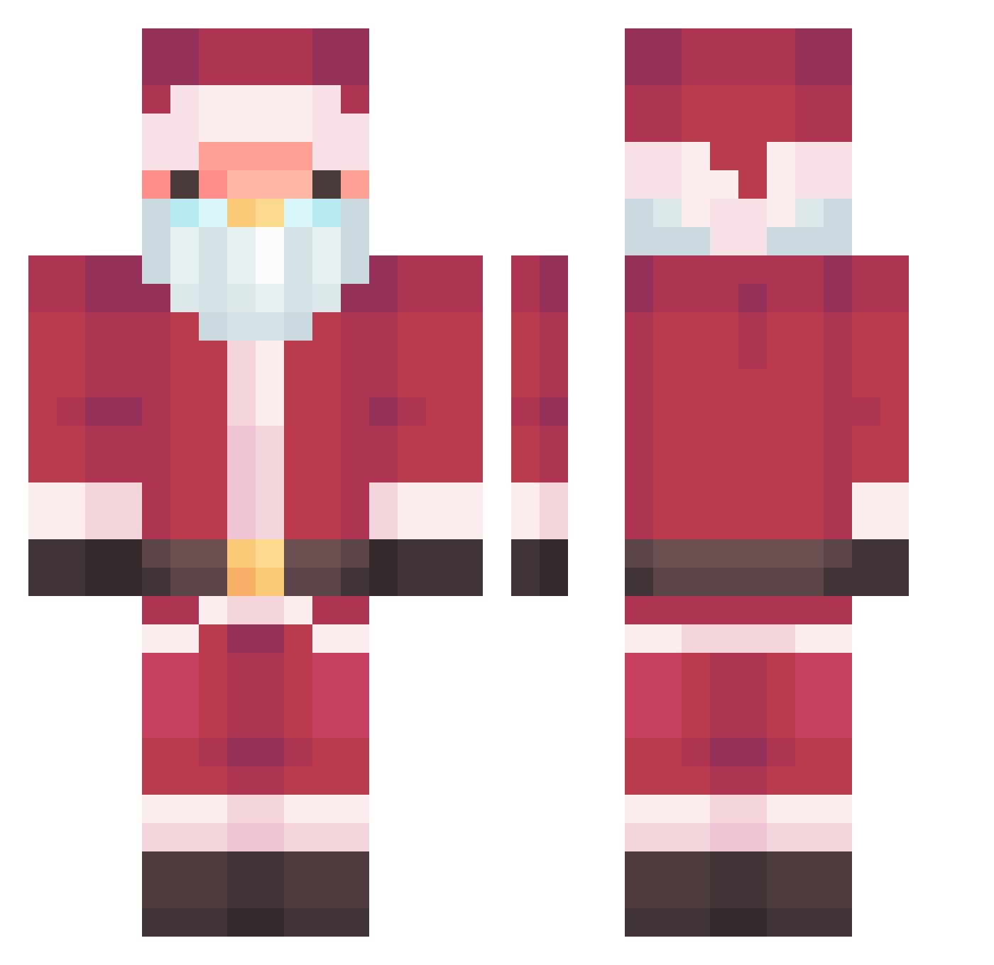 Henrik_273 Minecraft skin, front and back view