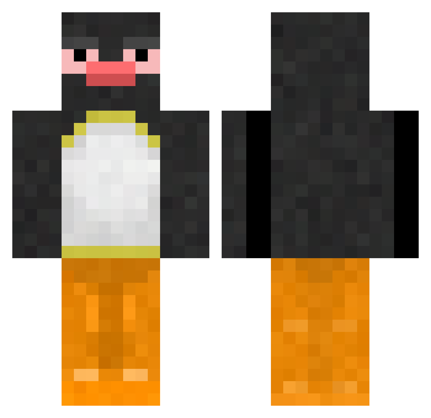 CROCO_Dan Minecraft skin, front and back view