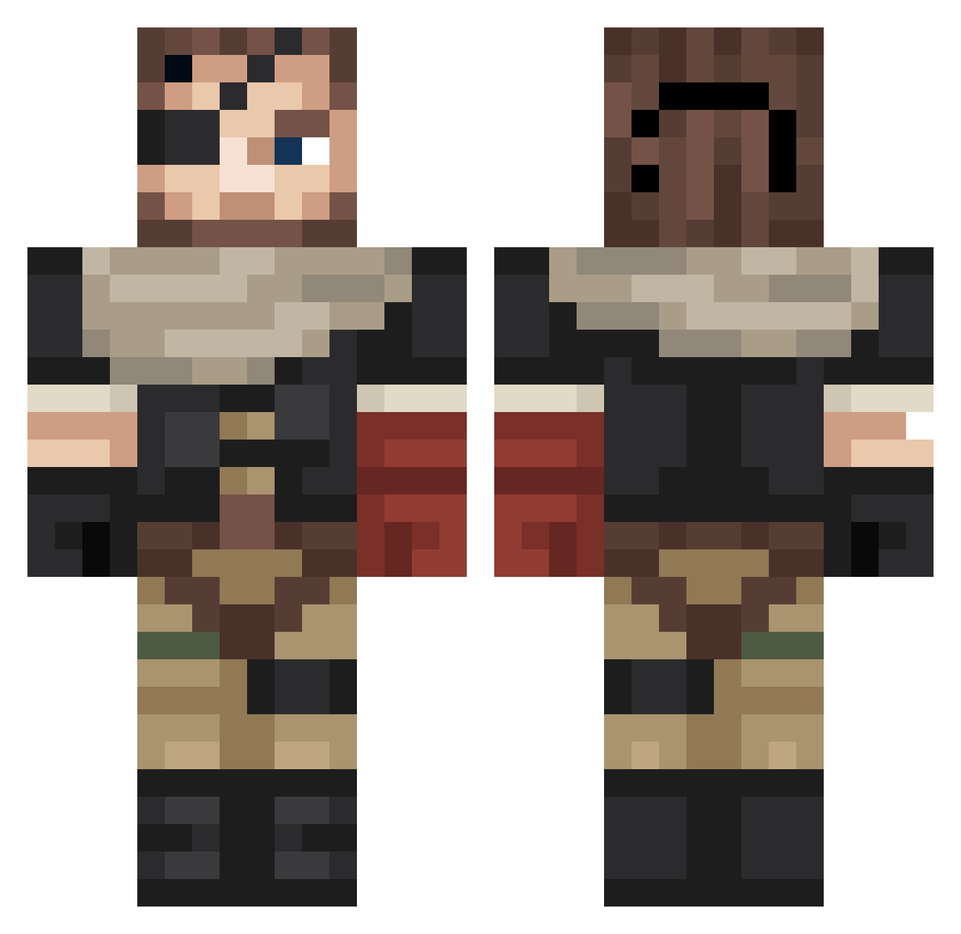 Mr_Yost Minecraft skin, front and back view