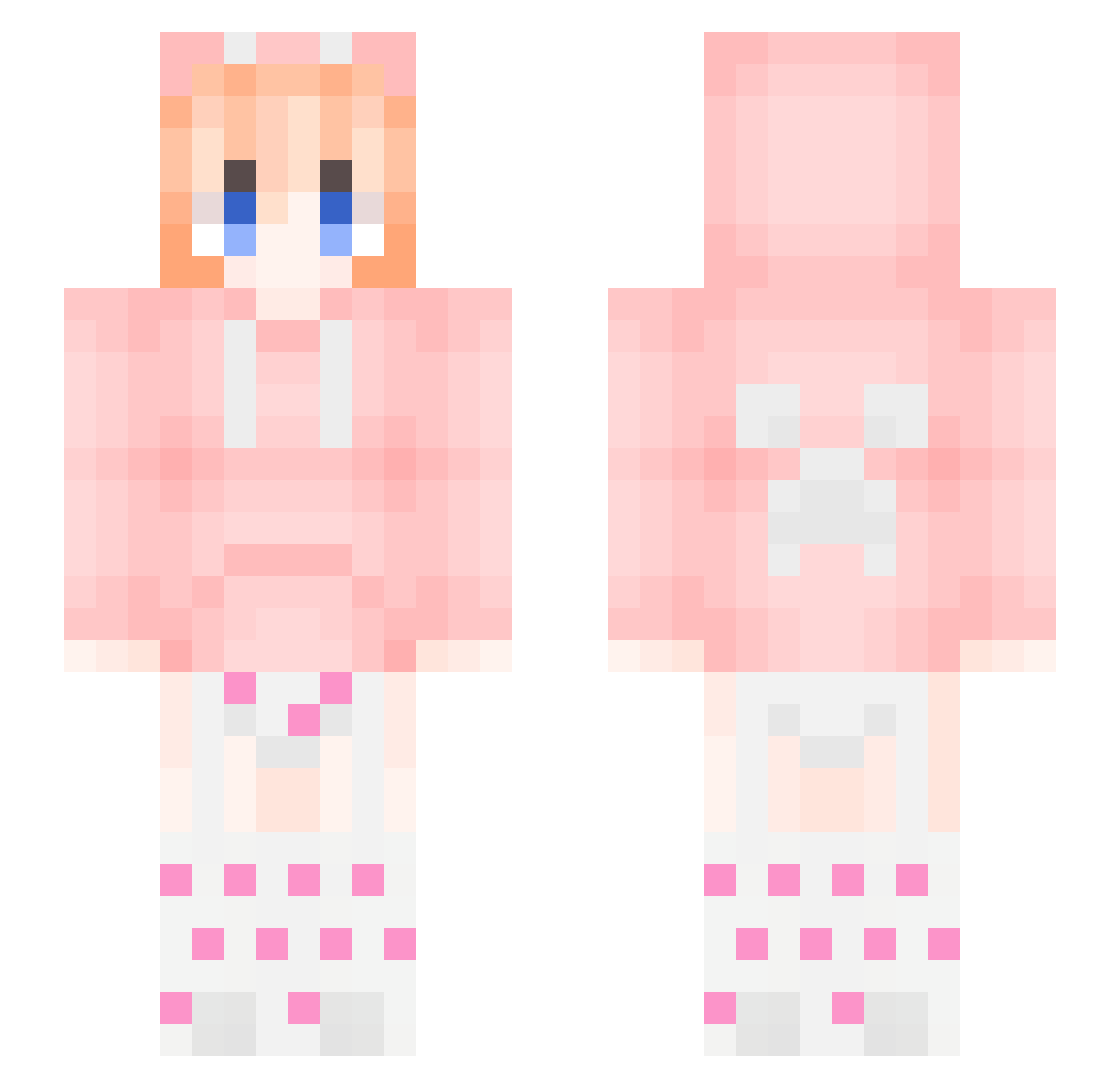 __Gal4xy__ Minecraft skin, front and back view
